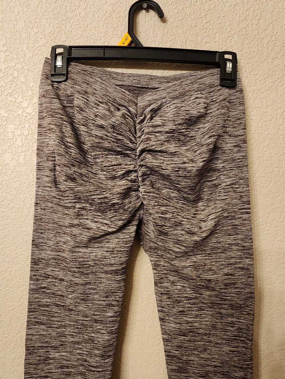 SHEIN Gray Space-Dye Ruched Leggings